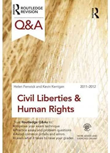Q&a Civil Liberties And Human Rights 2011-2012 (Routledge Revision: Questions & Answers) (Paperback) - Common