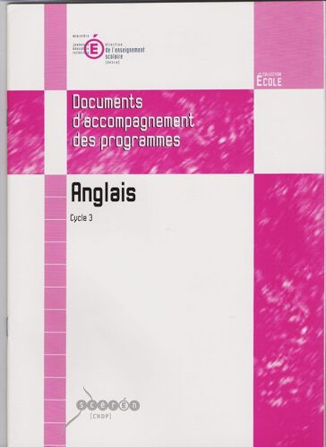 Anglais Cycle 3