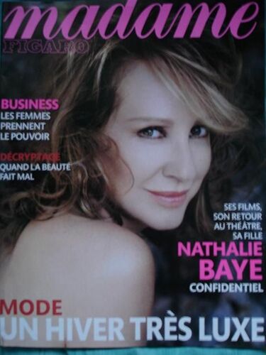 Madame Figaro  N° 1154 : Nathalie Baye "Confidentiel" / Zabou Par Isabelle Carré