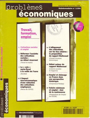 Pe 2594 Travail Formation Emploi