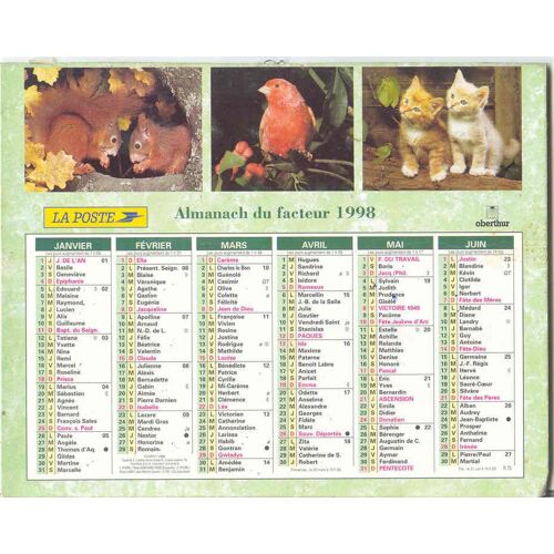 Almanach Du Facteur 1998