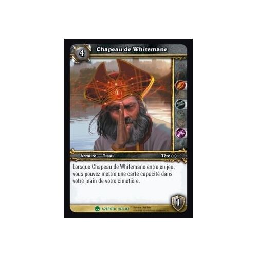 Chapeau De Whitemane - World Of Warcraft - Heros D'azeroth - Wow - Vf - Jcc - Tcg - Unco