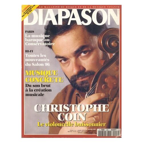 Diapason / 1996 /  N° 426 : Christophe Coin Le Violoncelle Buissonnier
