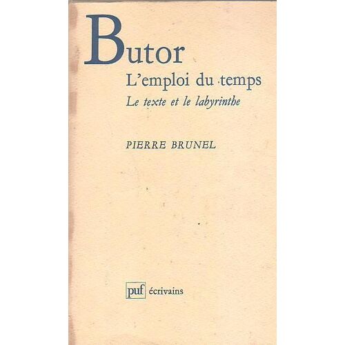 Butor - L'emploi Du Temps