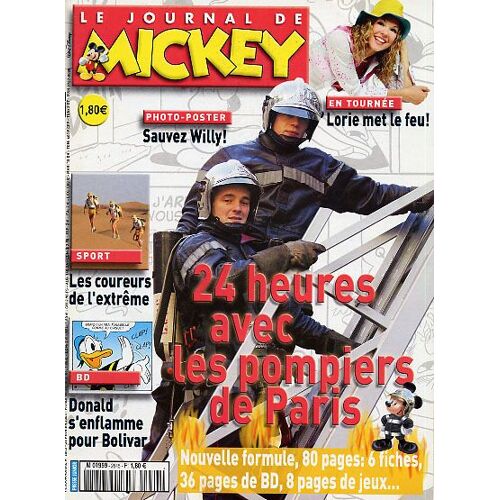 Le Journal De Mickey N° 2645 : 24 Heures Avec Les Pompiers De Paris