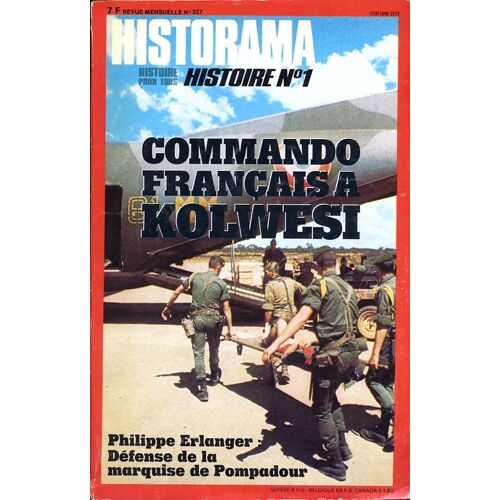 Historama N° 327 : Commando Français A Kolwesi