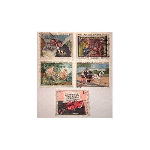 Timbres République Française - Lot De 5