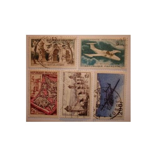 Timbres République Française - Lot De 5