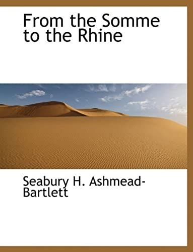 From The Somme To The Rhine