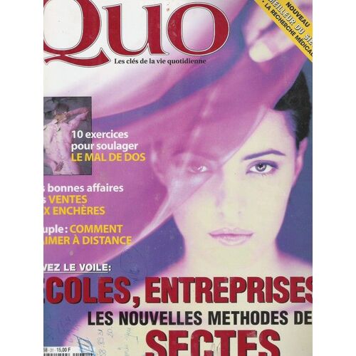 Quo N° 31 : Ecoles, Entreprises Les Nouvelles Méthodes Des Sectes