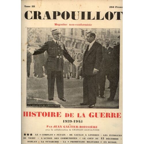 Crapouillot Hors-Série N° 3/1948 : Histoire De La Guerre Tome 3