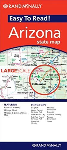 Rand Mcnally Easy To Read! Arizona State Map (Rand Mcnally Easy To Fold!)