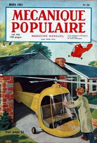 Mecanique Populaire N° 58 Du 01/03/1951