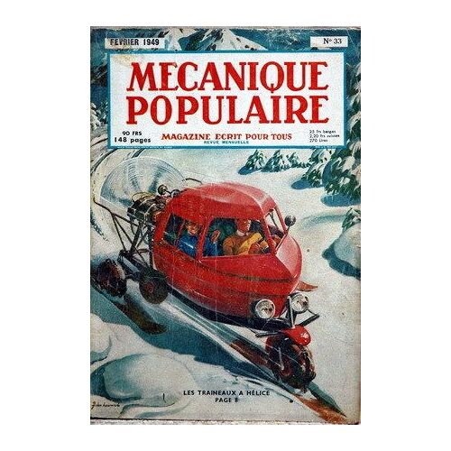 Mecanique Populaire N° 33 Du 01/02/1949