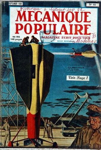 Mecanique Populaire N° 40 Du 01/09/1949