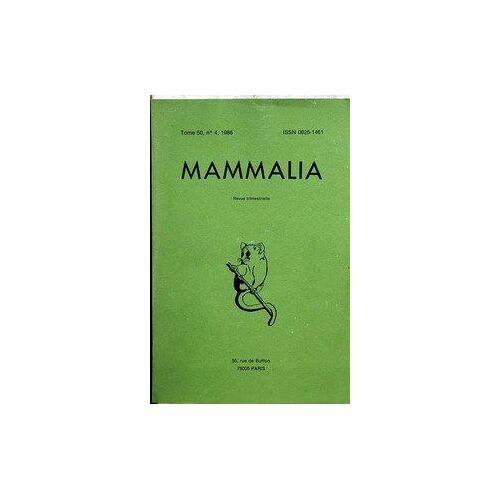 Mammalia N° 50 Du 01/01/1986