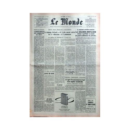 Monde (Le) N° 7290 Du 22/06/1968