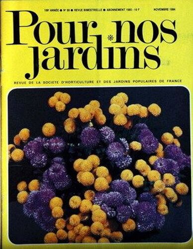 Pour Nos Jardins N° 88 Du 01/11/1984