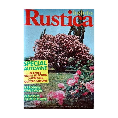 Rustica Hebdo N° 718 Du 28/09/1983