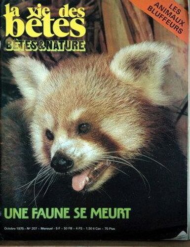 Vie Des Betes (La) N° 207 Du 01/10/1975