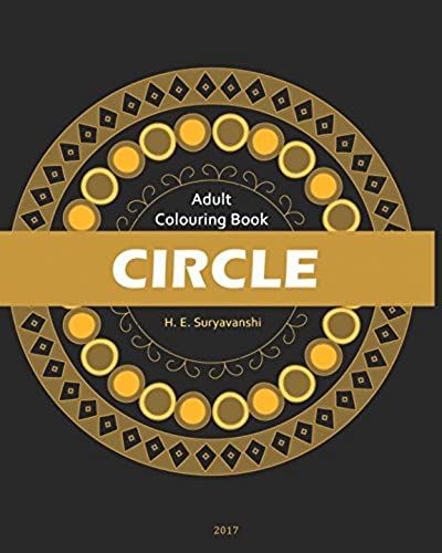 Adult Colouring Book Circle
