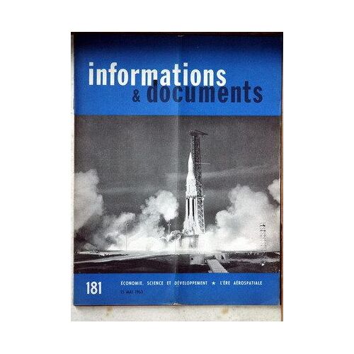 Informations Et Documents N° 181 Du 15/05/1963