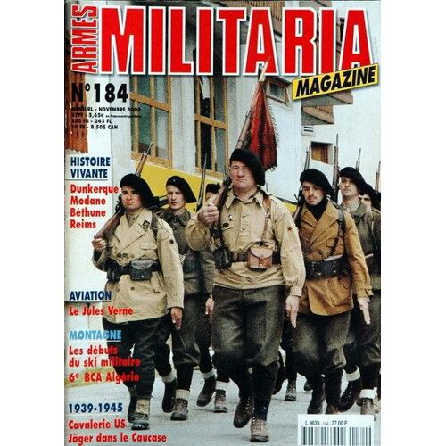 Armes Militaria Magazine N° 184 Du 01/11/2000