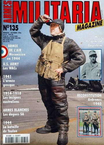 Armes Militaria Magazine N° 135 Du 01/10/1996