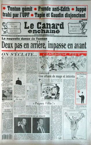 Canard Enchaine (Le) N° 3726 Du 25/03/1992