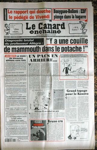 Canard Enchaine (Le) N° 4068 Du 14/10/1998