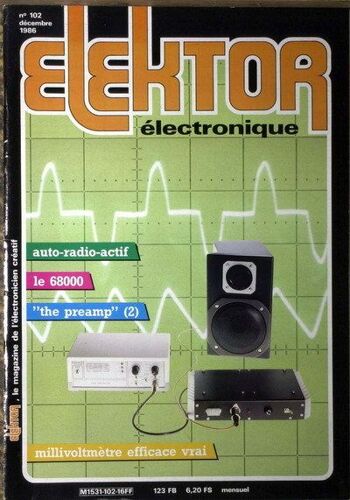 Elektor Electronique N° 102 Du 01/12/1986