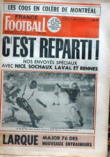 France Football N°1580 Du 20-07-1976
