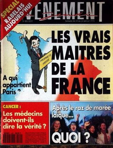 Evenement Du Jeudi (L') N° 481 Du 20/01/1994