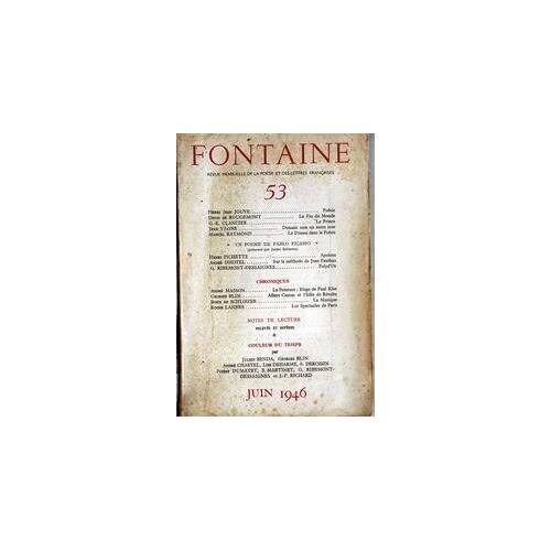 Fontaine N° 53 Du 01/06/1946