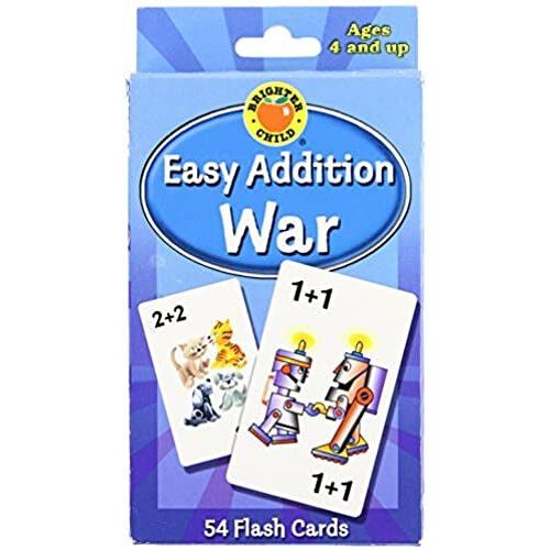 Easy Addition War Game Cards (Brighter Child Flash Cards)