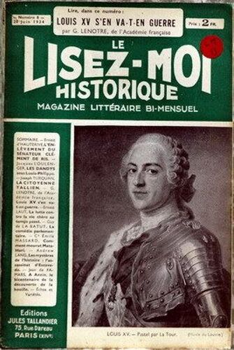 Lisez Moi Historique (Le) N° 8 Du 20/06/1934