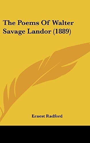 The Poems Of Walter Savage Landor (1889)