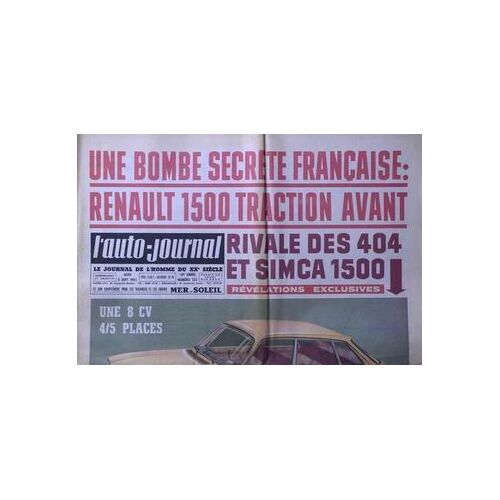 Auto Journal (L') N° 332 Du 05/09/1963