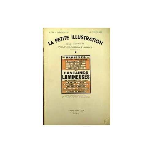 Petite Illustration Theatre (La) N°760 Du 15-02-1936