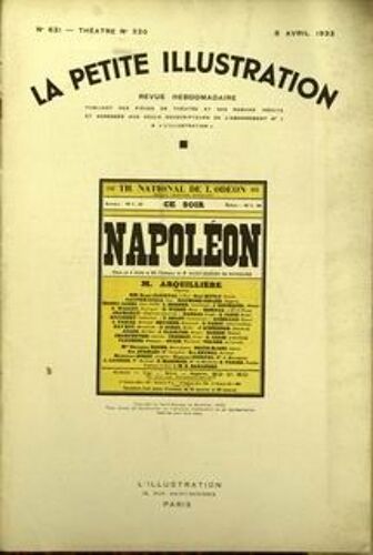 Petite Illustration Theatre (La) N°621 Du 08-04-1933