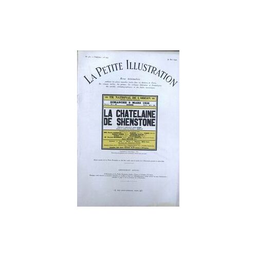Petite Illustration Theatre (La) N°481 Du 31-05-1930