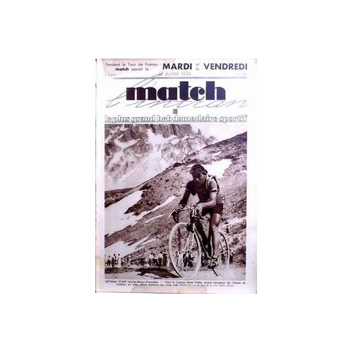 Match L'intran N° 411 Du 13/07/1934