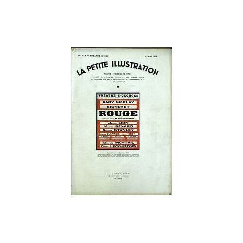 Petite Illustration Theatre (La) N°723 Du 11-05-1935