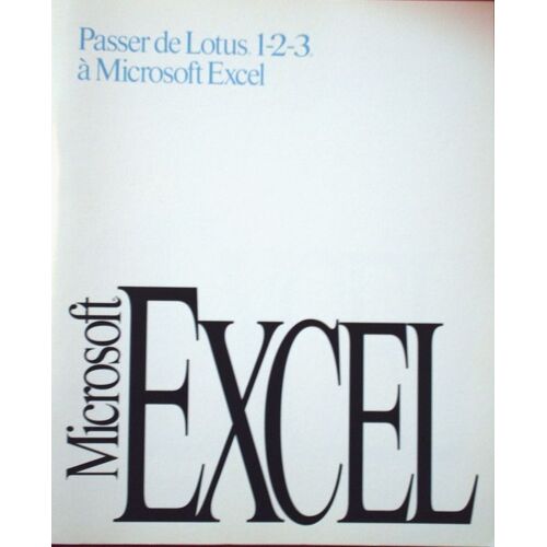 Passer De Lotus 1-2-3 A Microsoft Excel