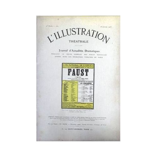 Illustration Theatrale (L') N° 230 Du 18/01/1913