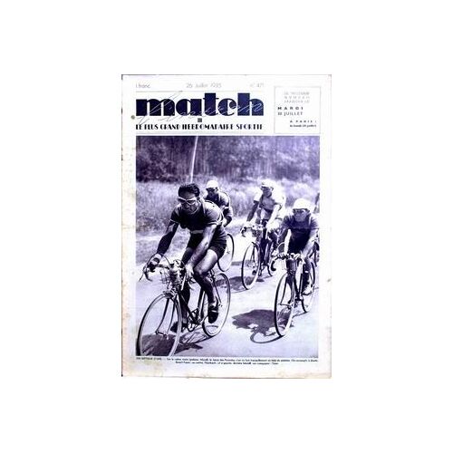 Match L'intran N° 471 Du 26/07/1935