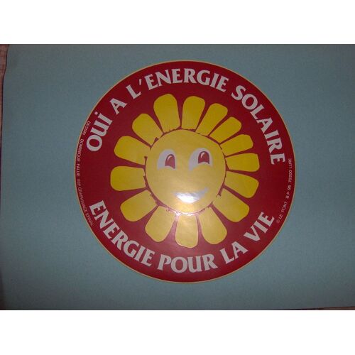 Autocollant Oui ? L'?nergie Solaire Energie Pour La Vie