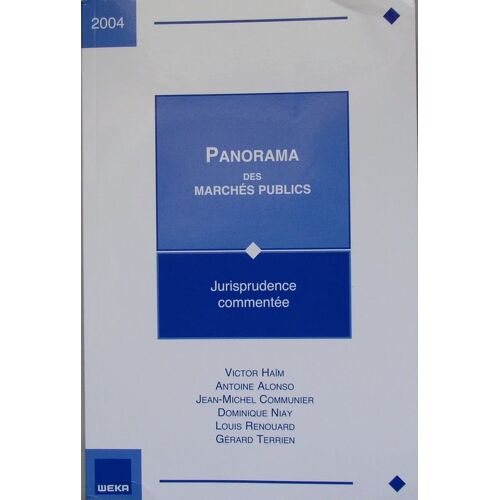 Panorama : Des Marchés Publics 2004