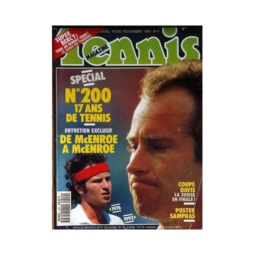 Tennis Magazine N° 200 Du 01/11/1992