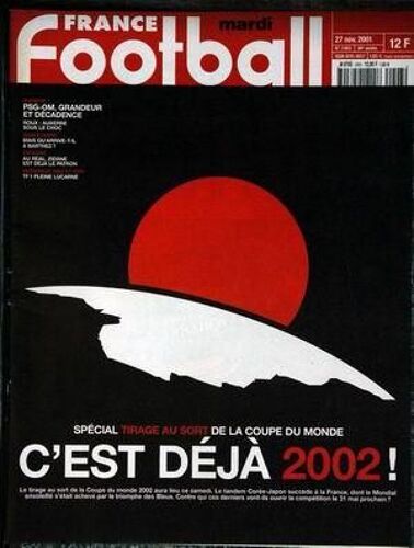 France Football N° 2903 Du 27/11/2001